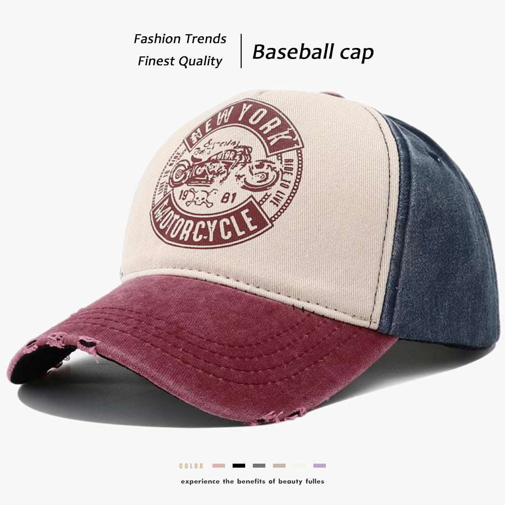 Enhance Your Style with a Classic TouchProduct information:Processing Technology: washing, aging, printing, antiqueColor: NEWYORK motorcycle printed baseball cap black brim, NEWYORK motorcycle printed basNEWYORK motorcycle printed baseball capZenvyMarket