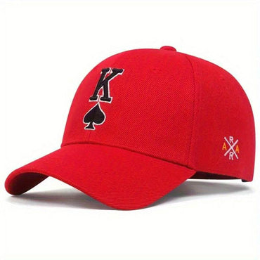 Enhance your style with our Embroidered Spade K Sun HatProduct information:Fabric name: acrylicColor: black, red, green, khakiCrown style: DomeMain fabric composition: CottonSize: AdjustableFunction: sun protection, windEmbroidered Spade K Sun HatZenvyMarket