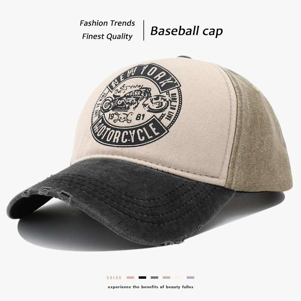 Enhance Your Style with a Classic TouchProduct information:Processing Technology: washing, aging, printing, antiqueColor: NEWYORK motorcycle printed baseball cap black brim, NEWYORK motorcycle printed basNEWYORK motorcycle printed baseball capZenvyMarket