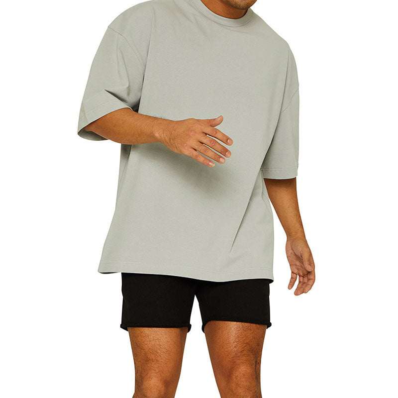 Leisure Running Loose Solid Color Short SleeveProduct information:Pattern: solid colorSize: M,L,XL,XXL,XXXLApplication Scope: running, fitness equipment, health massage, fitness and bodybuilding, chess and card Leisure Running LooseZenvyMarket