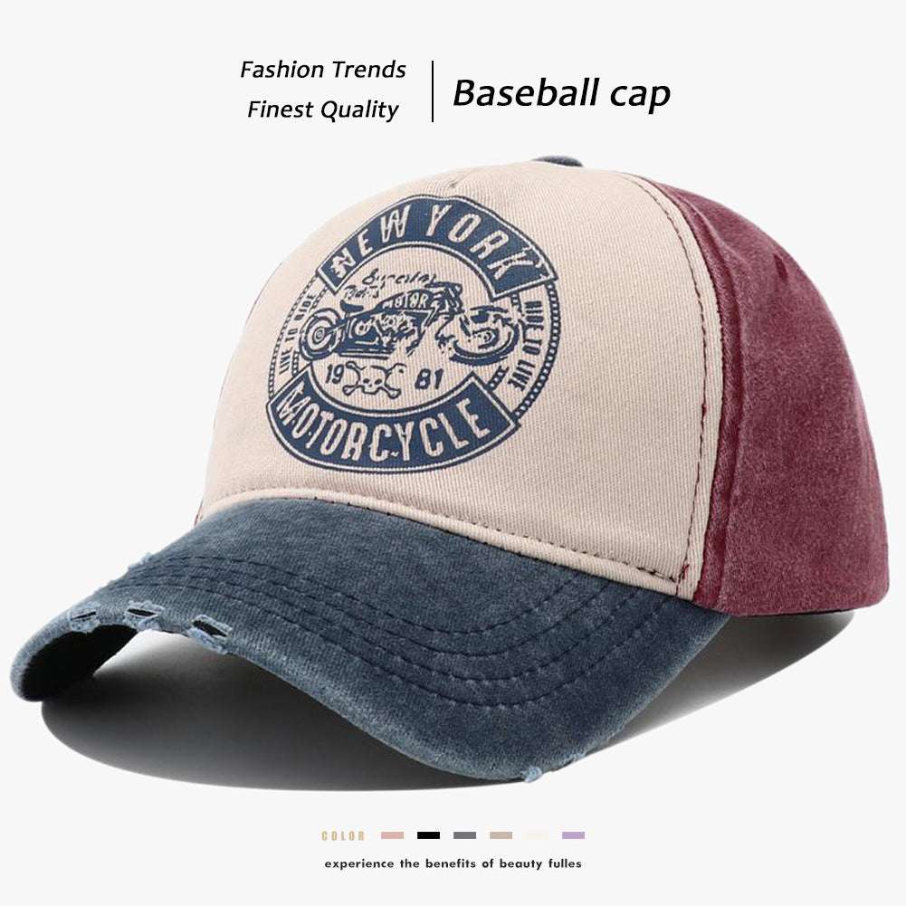 Enhance Your Style with a Classic TouchProduct information:Processing Technology: washing, aging, printing, antiqueColor: NEWYORK motorcycle printed baseball cap black brim, NEWYORK motorcycle printed basNEWYORK motorcycle printed baseball capZenvyMarket