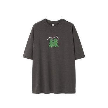 Pine Puff Print T-shirt Casual Pure CottonProduct information:Pattern: Cartoon Color: sand khaki, mud Gray Suitable for people: Youth Size: M,L,XL Version: Loose Style: pullover Thickness: ordinary Fabric naPine Puff Print T-shirtZenvyMarket