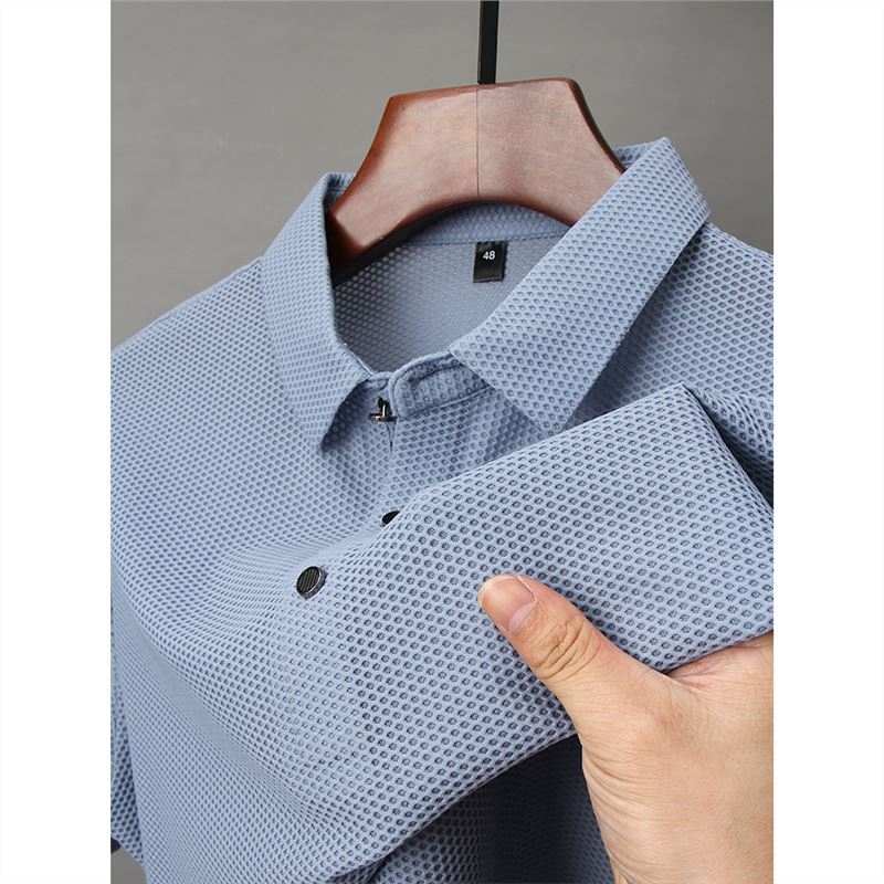 Fashion Ice Silk Men's Short-sleeved T-shirtProduct information:Color: green, cloudy blue, black, dark gray, gray greenMain fabric composition: acrylic fiberSize: M,L,XL,XXL,XXL,XXXXLFunction: keep warmNote: 1Fashion Ice SilkZenvyMarket