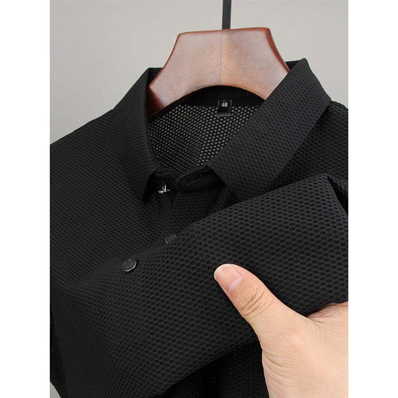 Fashion Ice Silk Men's Short-sleeved T-shirtProduct information:Color: green, cloudy blue, black, dark gray, gray greenMain fabric composition: acrylic fiberSize: M,L,XL,XXL,XXL,XXXXLFunction: keep warmNote: 1Fashion Ice SilkZenvyMarket