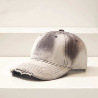 Distressed Gradient Denim Ripped Baseball Cap for a Casual All-match LProduct information:Fabric name: CottonColor: black, gray, Burgundy, light blue, dark blue, khakiStyle of Crown: BellMain fabric composition: CottonSize: AdjustableFDistressed Gradient Denim Ripped Baseball CapZenvyMarket