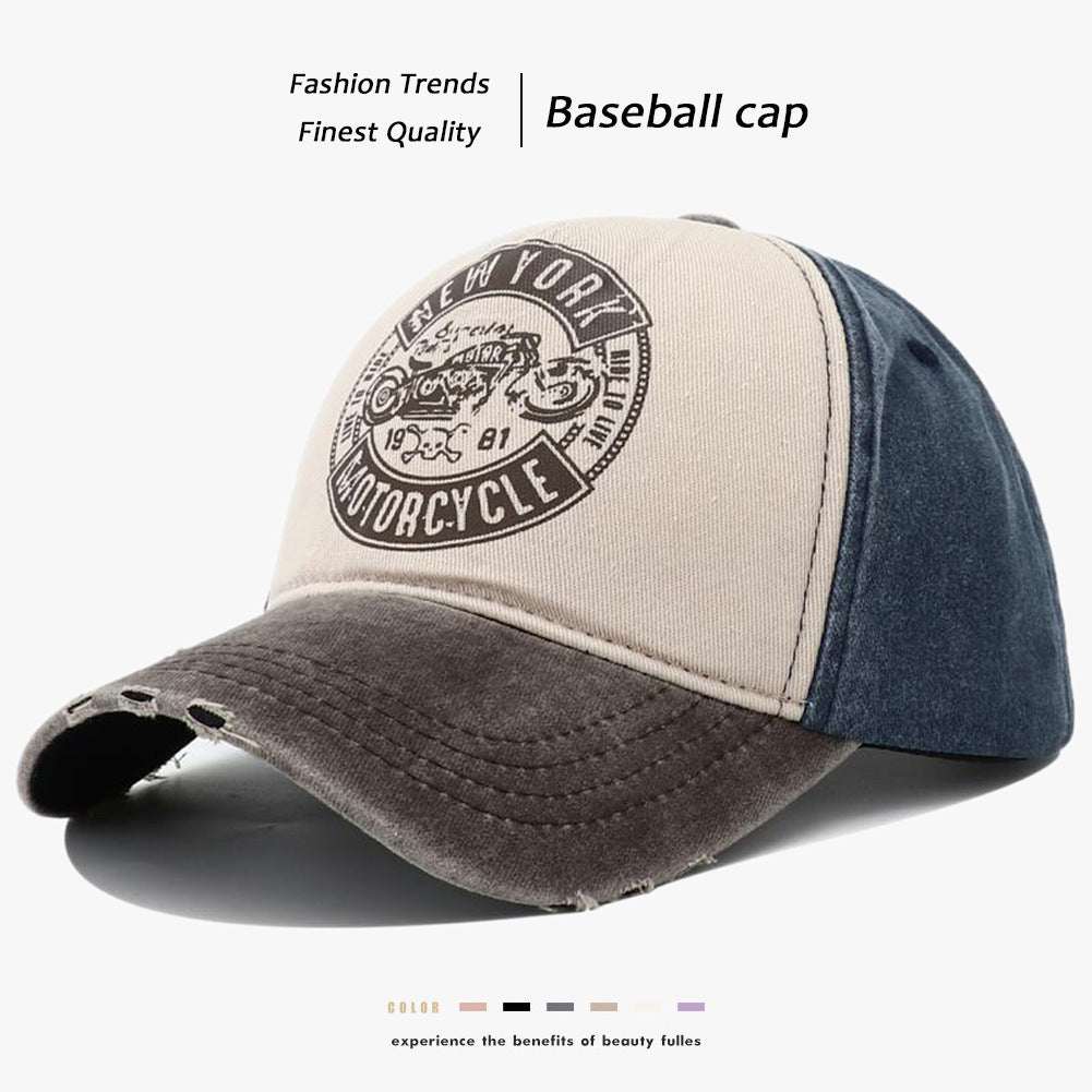 Enhance Your Style with a Classic TouchProduct information:Processing Technology: washing, aging, printing, antiqueColor: NEWYORK motorcycle printed baseball cap black brim, NEWYORK motorcycle printed basNEWYORK motorcycle printed baseball capZenvyMarket